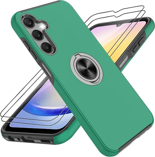 Vista 66 de Gritup Funda para Pixel 6A con protector de pantalla HD, soporte de anillo magnético 360 para Google Pixel 6A, color negro