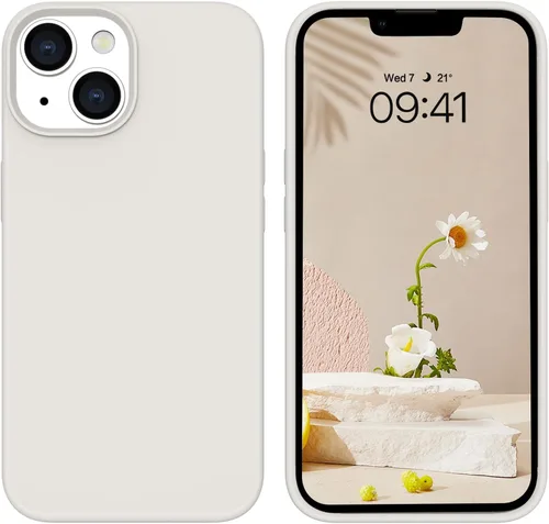 Vista 21 de BENTOBEN Funda compatible con iPhone 14, silicona suave, goma de gel, forro de microfibra, parte trasera dura, a prueba de golpes, funda protectora