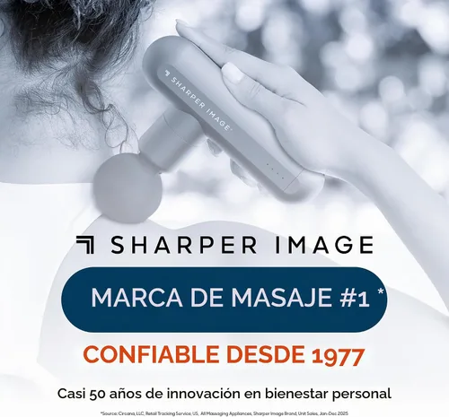 Vista 9 de Sharper Image Powerboost Move Aero [nueva versión 2026] Mini pistola de masaje de percusión de tejido profundo, herramienta de masaje