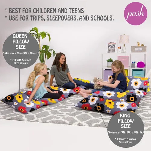 Vista 5 de Funda de almohada para el suelo para niños - Fundas premium para almohadas y cojines