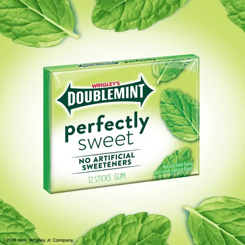 Vista 5 de Wrigley's Doublemint - Goma de mascar sin azúcar, paquete individual (15 piezas)