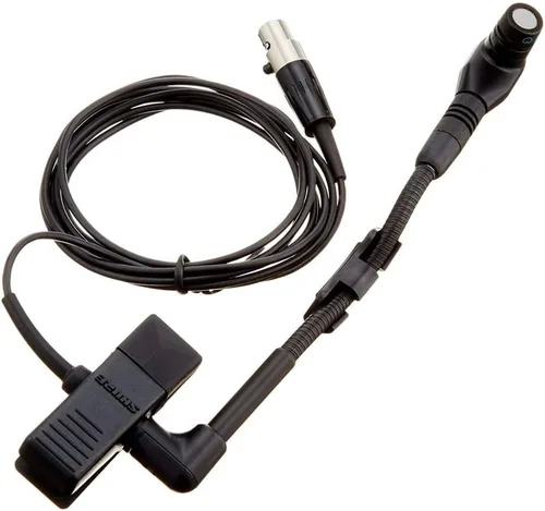 Vista 2 de Shure Micrófono inalámbrico BETA 98H/C - Micrófono de instrumento en miniatura con conector TA4F Mini XLR de 4 pines, condensador cardioide, clip