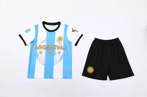 Vista 8 de Argentina World Champions Edition - Juego de camiseta de fútbol americano para niños y jóvenes