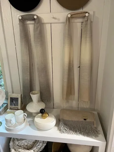 Vista 6 de thread + butter Bufanda de alpaca 100% bebé Lujo Suave Elegante Hipoalergénicocontemporáneo
