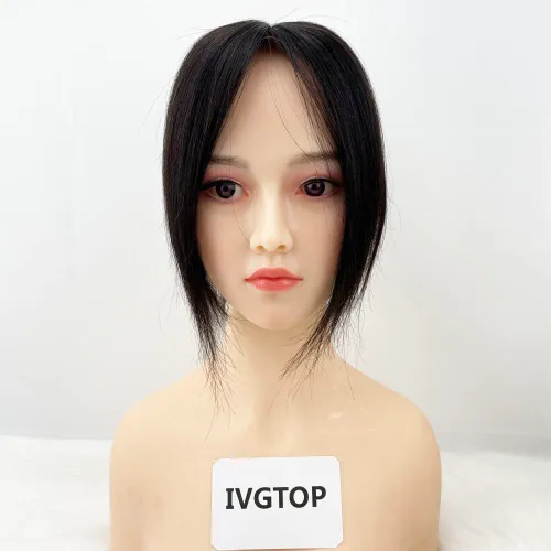 Vista 7 de 3.1x4.7 in piel base seda pelo humano touper con 3 clips en la parte superior del cuero cabelludo virgen europeo pelo tupé para mujeres para ocultar