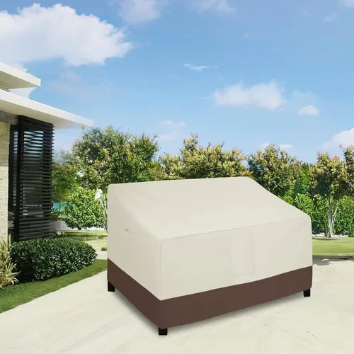 Vista 2 de Easy-Going Funda impermeable para muebles de patio, sofá biplaza para exteriores, resistente al viento, duradera