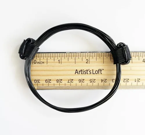 Vista 2 de Pulsera estilo nudo de elefante africano metal negro dos nudos Acero inoxidable