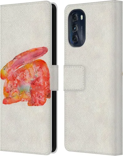 Vista 19 de Head Case Designs Officially Licensed Wyanne Blue Watercolour Bear Animals 2 Leather Book Wallet Case Cover Compatible with Motorola Moto G (2022)