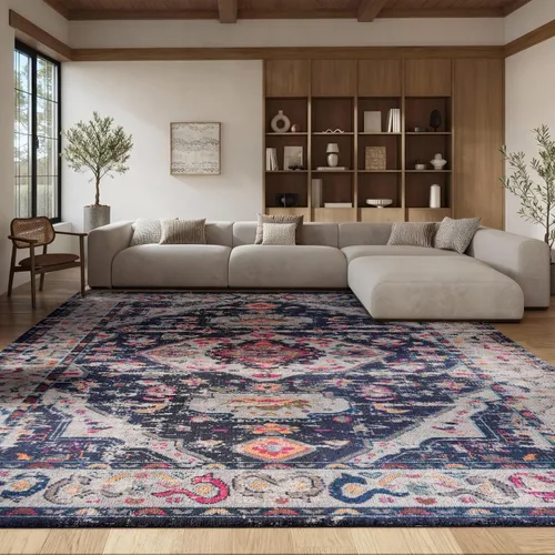 Vista 17 de SAFAVIEH Madison Collection - Alfombra de pasillo de 2 pies 2 pulgadas x 8 pies, color salvia y marfil, diseño bohemio oriental envejecido,