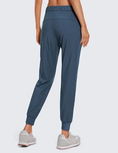 Vista 2 de CRZ YOGA - Pantalones deportivos elásticos de 4 vías para mujer de 27 pulgadas, pantalones deportivos para correr, viajes, descanso, pantalones