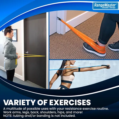 Vista 5 de RangeMaster TheraLoop Anclajes de Puerta │ Antideslizantes │ Complementan Bandas o Tubos de Ejercicio │ Excelentes para Actividades de Ejercicio
