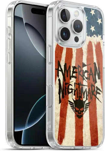 Vista 79 de Head Case Designs Funda de gel suave con licencia oficial de la WWE American Nightmare Flag Cody Rhodes Graphics compatible con Apple iPhone 7