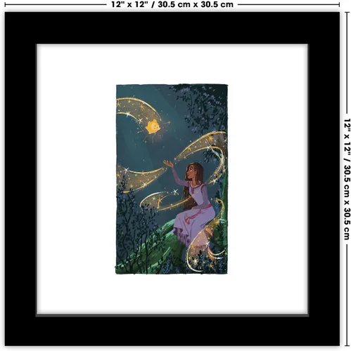 Vista 6 de Trends International Gallery Pops Disney Wish - Wish Come True Panel #2 - Póster de pared, 12.00 x 12.00 pulgadas, versión de marco negro