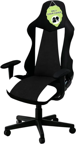 Vista 14 de Fundas para Sillas Gaming Solamente, Elásticas Suaves Gruesas de Malla Transpirable Resistentes a Rayones Funda de Asiento para Silla Gaming con 2