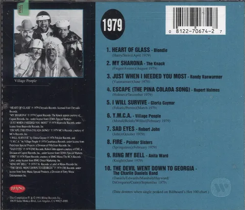 Vista 2 de Billboard Top Hits 1979 Various