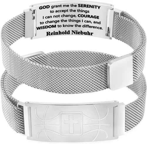 Vista 83 de Regalos de graduación, pulsera de fútbol, fútbol, baloncesto, béisbol, regalos de pulsera, pulseras de cruz de fe para hombres, bautismo, primera
