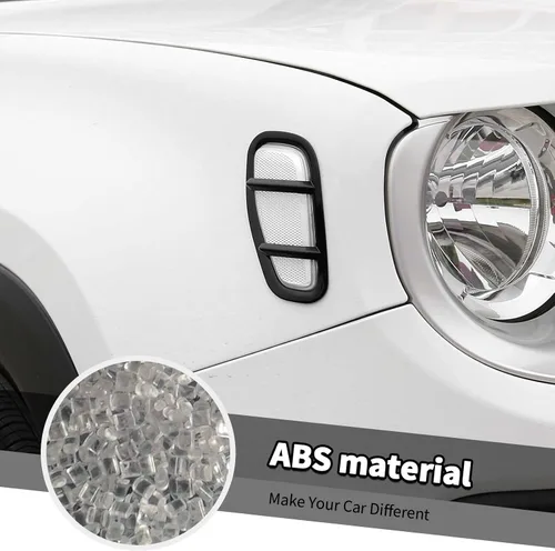 Vista 4 de Jimen Compatible con Jeep Renegade 2015-2023, cubierta de luz de marcador lateral para guardabarros automático (negro)
