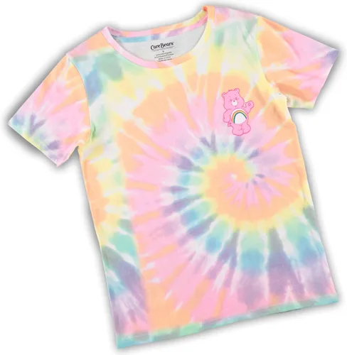 Vista 6 de Care Bears Camisa de moda para mujer - Ropa clásica para mujer - Cheer Friend Funshine Good Luck Tie Dye Tee