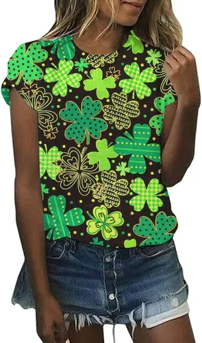 Vista 3 de Camiseta de manga corta para mujer del Día de San Patricio