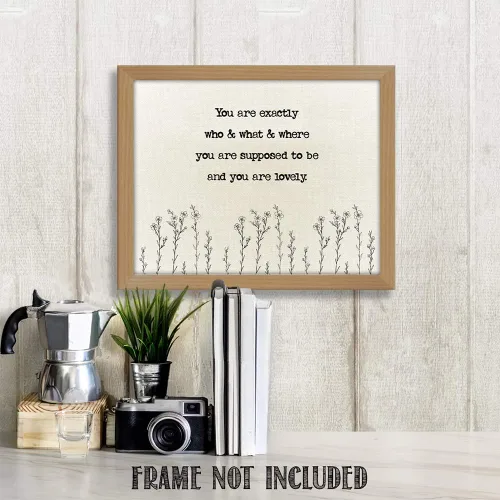 Vista 4 de TJ Originals - Arte de versículos bíblicos de Pedro 3:4 - Impresión artística de pared con texto en inglés "You Are Lovely You Are Special