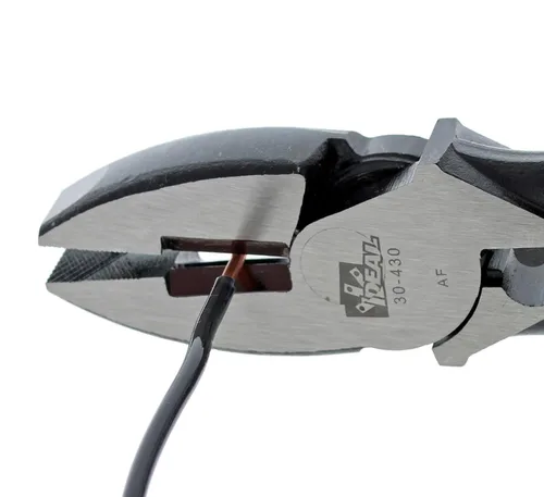 Vista 3 de IDEAL Electrical 30-430 Alicates de corte lateral estándar - 9.5 pulgadas, alicates Linesman con nariz de Nueva Inglaterra, troquel de prensado