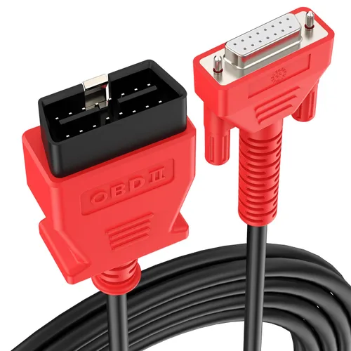 Vista 9 de Cable de prueba principal OBD2 Autel, original de 5.6 pies/1.7 metros, conector de prueba de diagnóstico OBDII de 16 pines DB15 compatible con serie