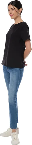 Vista 4 de May You Be Camiseta de manga corta 100% algodón suave con cuello redondo para mujer (paquete de 2, 3 unidades)