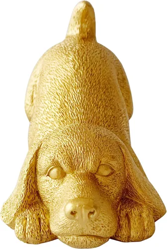 Vista 12 de Estatua de pájaro dorado, figura de animal, decoración del hogar, escultura de pájaro para estantería de escritorio de oficina en casa