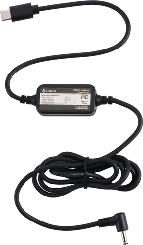 Vista 8 de Cobra Cable de alimentación recta de 12 voltios para alimentar detector de radar, 6 pies de largo, compatible con modelos Cobra