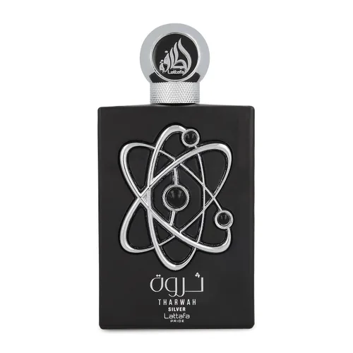 Vista 2 de Lattafa Perfumes Tharwah Silver para Eau de Parfum en espray unisex, 3.4 onzas