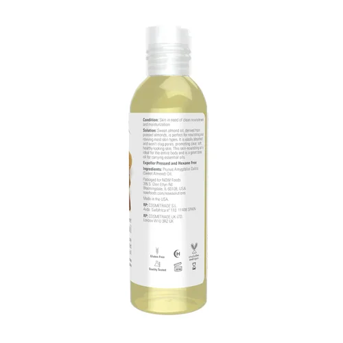 Vista 3 de NOW Foods Aceite de almendras dulces - 4oz.