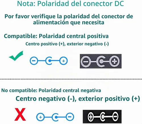 Vista 5 de 2 Pack HZHFCB Adaptador de fuente de alimentación de 24V 24 voltios 2A Adaptador de fuente de alimentación Convertidor AC a DC Transformador Entrada