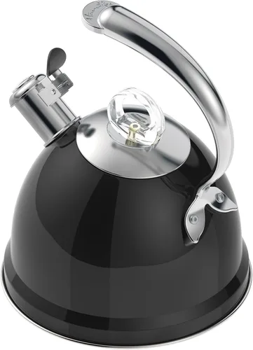 Vista 9 de Harriet Tetera para Estufa, Tetera Silbante de Acero Inoxidable de 2.5 Cuartos, Base de 3 Capas, Mango Ergonómico Único, Incluye Soporte para Olla