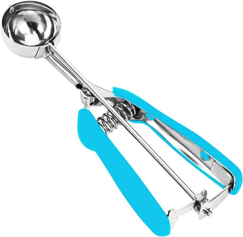 Vista 49 de Cuchara de Helado y Galletas de Acero Inoxidable - Capacidad de 5.3Tbsp/80ml/2.7oz, Liberación con Gatillo