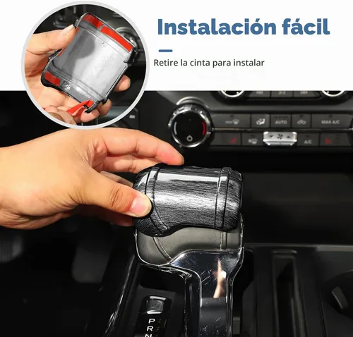 Vista 4 de Cubierta de la perilla de la palanca de cambios compatible con Ford F150 2021-2025+ (bronce)