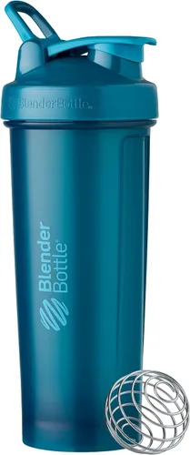 Vista 45 de [Usado] BlenderBottle Classic V2 - Botella mezcladora perfecta para batidos de proteínas y preentrenamiento, 20 onzas, color negro