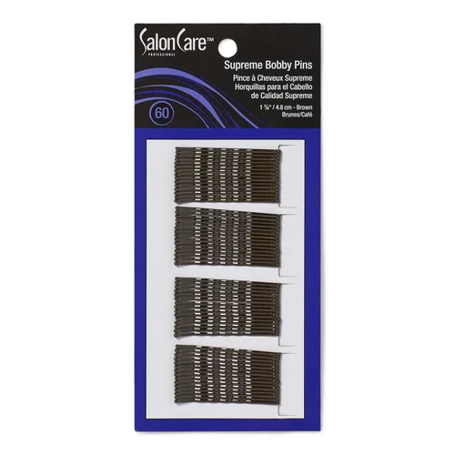 Vista 4 de Salon Care Pinzas Bobby profesionales Supreme negras 60