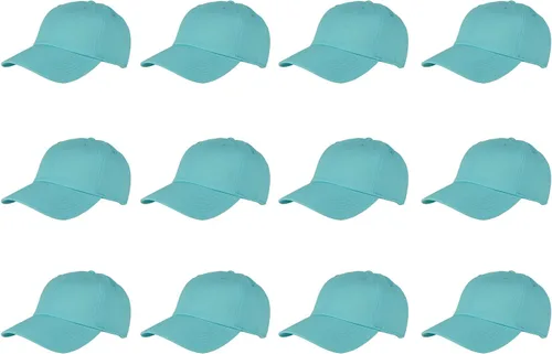 Vista 122 de Gelante Gorras de béisbol 100% algodón liso en blanco tamaño ajustable al por mayor a granel de 12