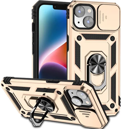 Vista 28 de Funda magnética compatible con iPhone 14 Pro de 6.1 pulgadas, funda magnética para iPhone 14 Pro con cubierta de cámara y soporte de grado militar