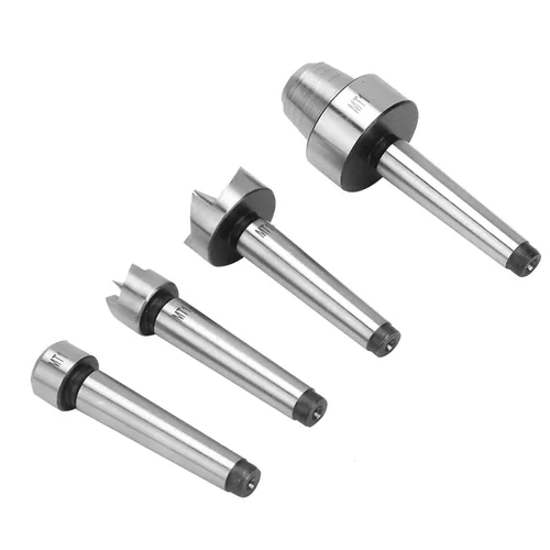 Vista 9 de 4pcs MT1 Torno de madera Live Center Drive Spur Cup Herramientas de torneado para carpintería con caja de madera (MT1)
