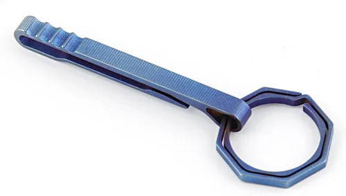 Vista 2 de Hike Belt Bottle Llavero Titanio Ti Clip Multiusos Hebilla Llavero TC4 Multifunción Camp Edc Anillo Exterior