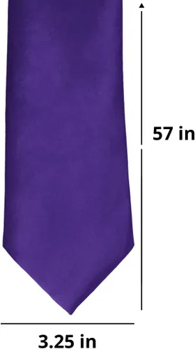 Vista 198 de tiemart Corbata de color sólido para hombre Longitud estándar