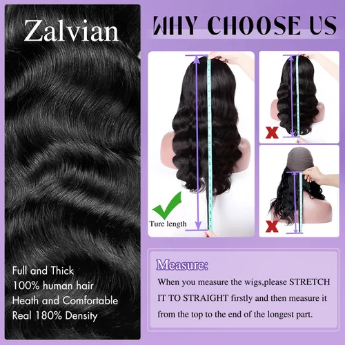 Vista 8 de Pelucas de cabello humano ondulado con encaje frontal de 13 x 6 pulgadas, pelucas de cabello humano real de 180 % de densidad HD, transparente, sin
