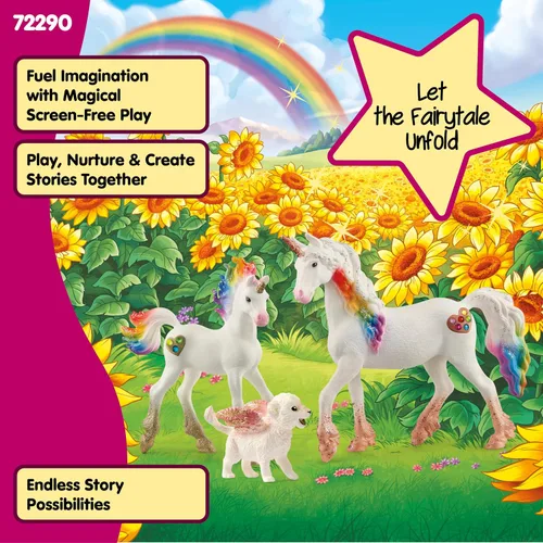 Vista 5 de Schleich Bayala - Juego de 3 figuras mágicas de juguete para niños a partir