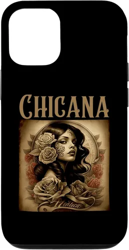 Vista 26 de iPhone 16 Chicana Style Tattoos Clothes Women Mexican American Latina Case