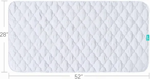 Vista 3 de Almohadillas de entrenamiento para ir al baño para niños pequeños, protector de colchón de cuna impermeable para almohadilla de humectación Blanco