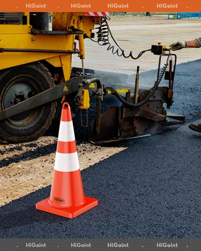 Vista 8 de HiGiant Paquete de 6 conos de seguridad de tráfico de 28 pulgadas