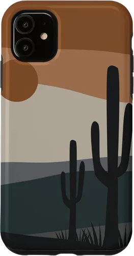 Vista 8 de Cute Desert Cactus Terracotta Southwestern Aesthetic Boho Case for iPhone 17