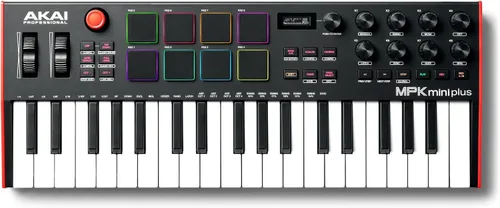 Vista 14 de Akai Professional MPK Mini Plus - Controlador de teclado MIDI USB con 37 teclas mini, 8 almohadillas MPC, secuenciador, E/S MIDI/CV/Gate, software