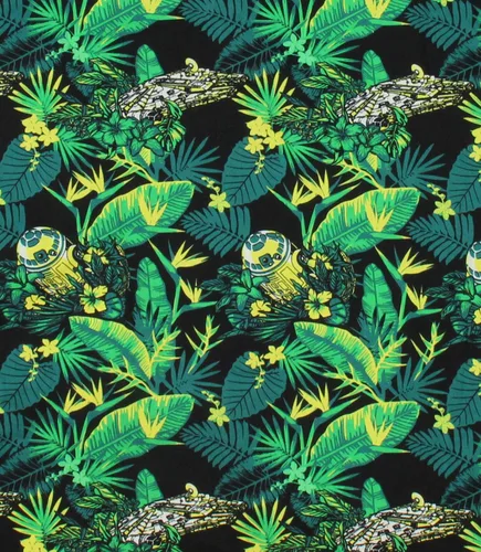Vista 5 de Star Wars Millennium Falcon and R2-D2 Tropical Hawaiian Camisa para hombre